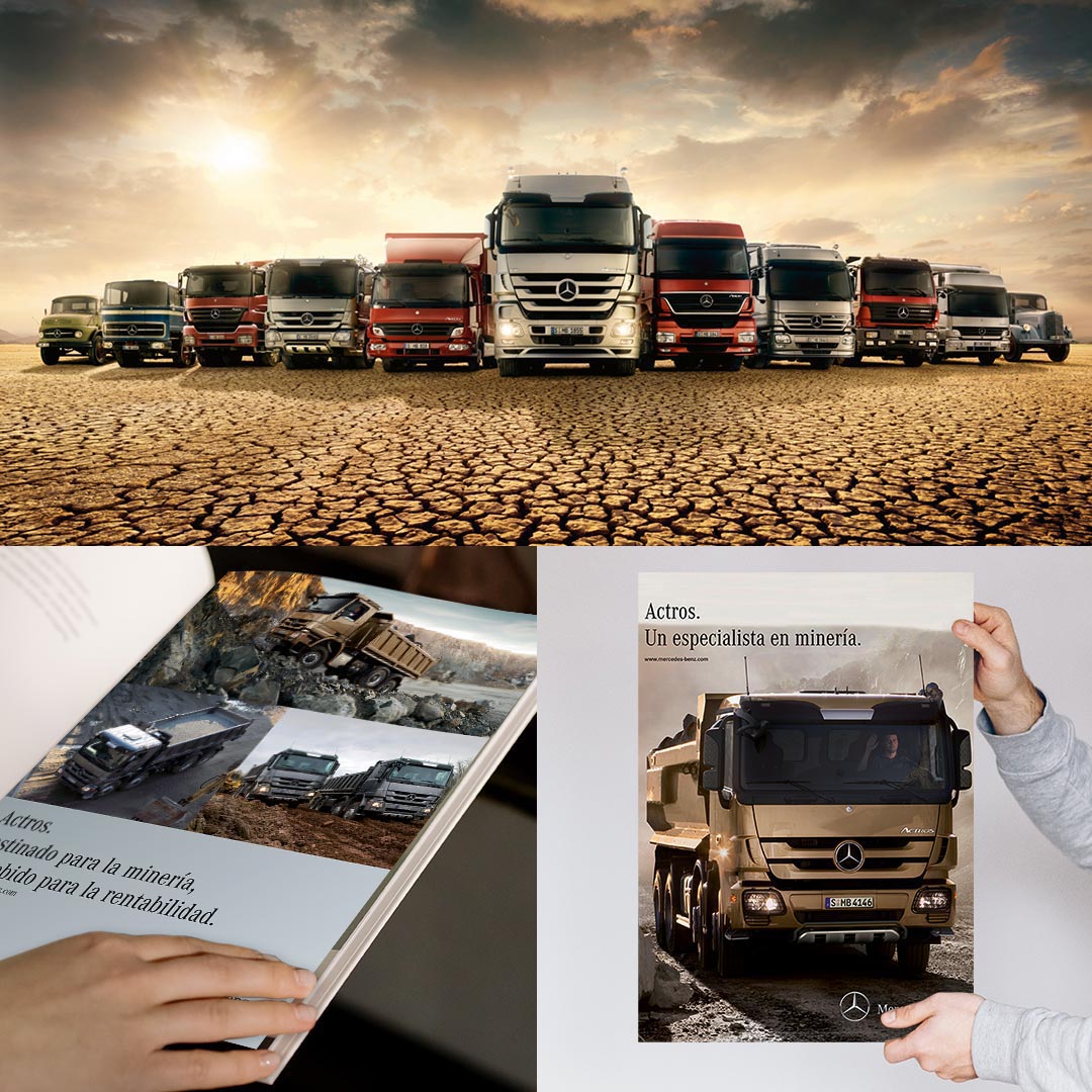Remo Colomba - Creative Visual Designer - Portfolio - MERCEDES-BENZ - TRUCKS RANGE - Advertisings
